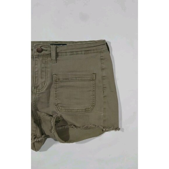 Judy Blue Mid Rise Raw Hem Jean Shorts - Picture 3 of 9